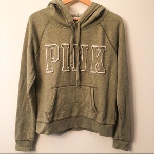 PINK by Victoria Secret Green Hoodie Size L